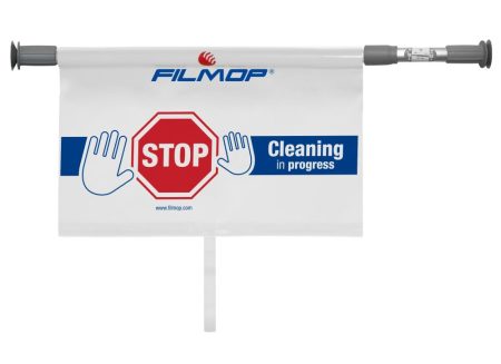 BEZPEČNOSTNÁ ZNAČKA NA DVERE "Prebieha čistenie"